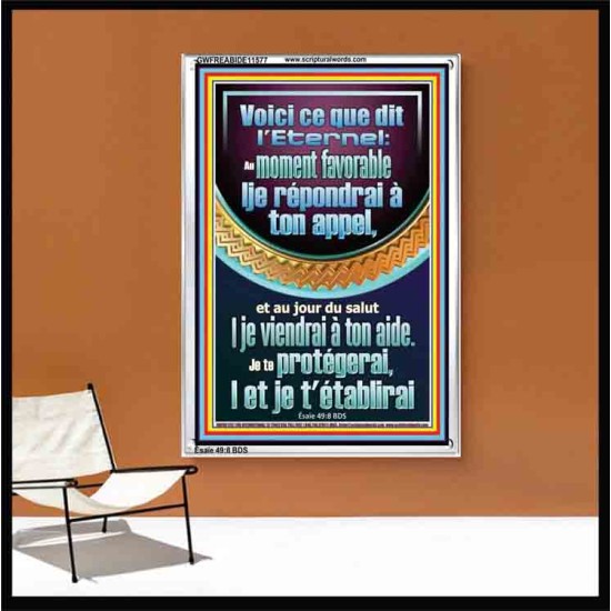 Je te protégerai,|et je t'établirai
  Cadre Acrylique Art & Décoration (GWFREABIDE11577) 