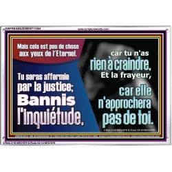 Tu seras affermie par la justice; Cadre acrylique Verset biblique en ligne (GWFREAMAZEMENT11654) 