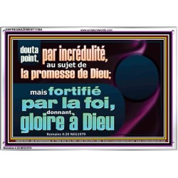 fortifié par la foi, donnant gloire à Dieu Cadre Acrylique Versets Bibliques en ligne (GWFREAMAZEMENT11664) 