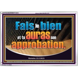 Fais le bien et tu auras son approbation, Versets bibliques en cadre acrylique (GWFREAMAZEMENT12618) 