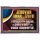 JEHOVAH ADONAI  TZVA'OT le pouvoir |de vous sauver[a]. Verset biblique imprimable sur cadre acrylique (GWFREAMAZEMENT12636) 