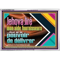 Jehova Jiré...mon aide fournisseurs Art mural scripturaire à grand cadre en acrylique (GWFREAMAZEMENT12640) "32X24"