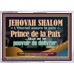 JEHOVAH SHALOM Prince de la Paix Image biblique unique (GWFREAMAZEMENT12642) "32X24"