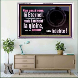 ô Eternel, |non pas à nous, mais à toi seul la gloire, pour ton amour |et ta fidélité?! Cadre acrylique scriptural unique (GWFREAMAZEMENT11341) 