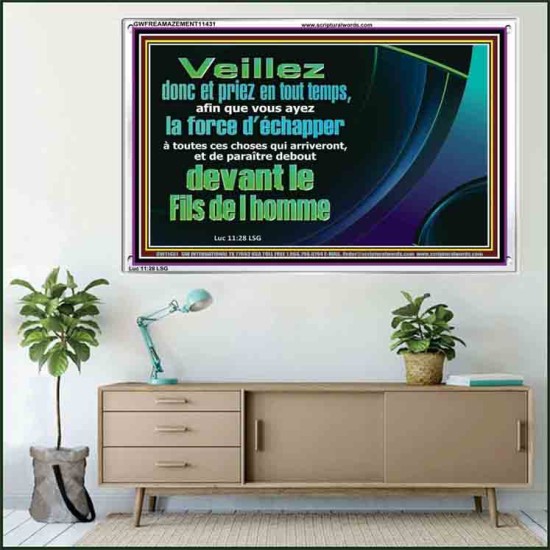 Veillez donc et priez en tout temps, Impressions de décoration murale (GWFREAMAZEMENT11431) 