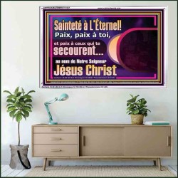 Sainteté à L'Éternel! paix à toi, et paix à ceux qui te secourent. Peintures chrétiennes (GWFREAMAZEMENT11547) "32X24"