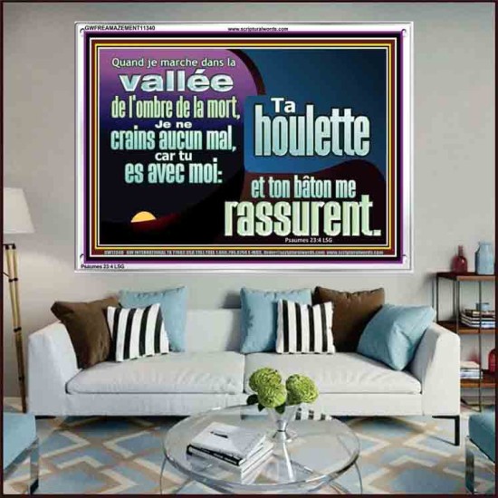 Je ne crains aucun mal, car tu es avec moi: Cadre acrylique d'art mural inspirant ultime (GWFREAMAZEMENT11340) 