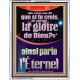 «Ne t'ai-je pas dit que si tu crois, tu verras la gloire de Dieu?» ainsi parle l'Éternel Art religieux (GWFREAMAZEMENT11265) 