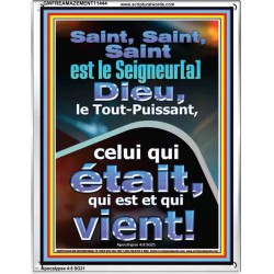 Saint, Saint, Saint est le Seigneur[a] Dieu, le Tout-Puissant, Cadre acrylique Power Bible unique (GWFREAMAZEMENT11444) 