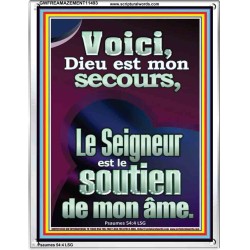 Voici, Dieu est mon secours, Cadre Acrylique Citations Chrétiennes (GWFREAMAZEMENT11493) 