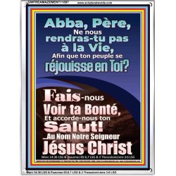 Père, Fais-nous Voir ta Bonté Versets bibliques imprimables sur cadre acrylique (GWFREAMAZEMENT11597) "24X32"