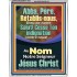 Abba, Père, Cesse Ton indignation contre nous! Verset biblique imprimable sur cadre acrylique (GWFREAMAZEMENT11598) "24X32"