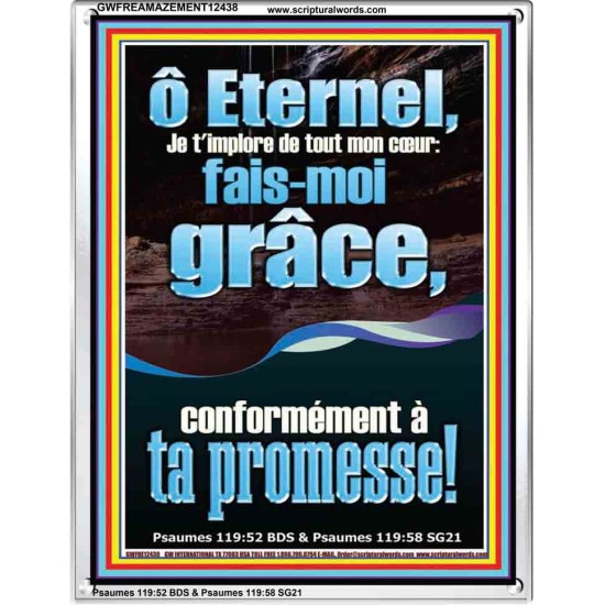 Eternel, Je t'implore de tout mon cœur: fais-moi grâce, conformément à ta promesse! Chambre d'enfants (GWFREAMAZEMENT12438) 