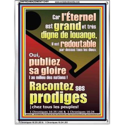 Racontez ses prodiges |chez tous les peuples! Cadre acrylique versets bibliques (GWFREAMAZEMENT12491) 