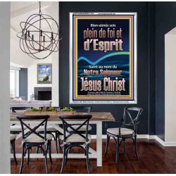 sois plein de foi et d'Esprit Saint au nom de Notre Seigneur Jésus Christ Tableau d'art mural inspirant ultime (GWFREAMAZEMENT11372) 