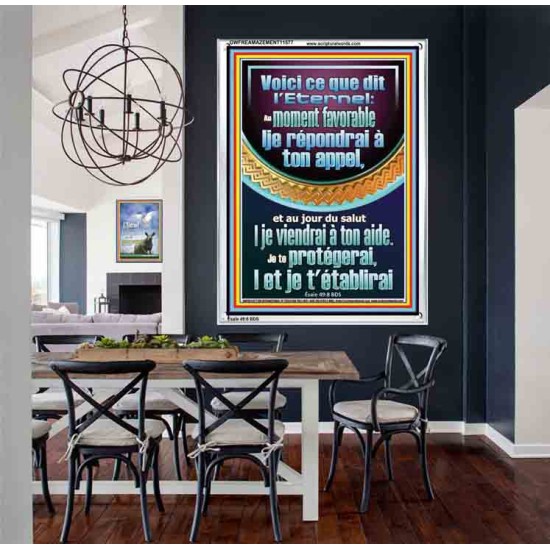 Je te protégerai,|et je t'établirai
  Cadre Acrylique Art & Décoration (GWFREAMAZEMENT11577) 