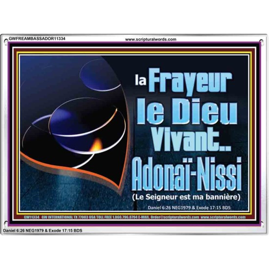 Crainte Le Dieu Vivant..Adonaï-Nissi (Le Seigneur est ma bannière) Image de puissance ultime (GWFREAMBASSADOR11334) 