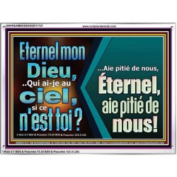 Eternel mon Dieu,..Qui ai-je au ciel, si ce n'est toi? Cadre acrylique mural sanctuaire (GWFREAMBASSADOR11727) 