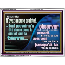 ...observe everything I have commanded you. Oeuvre d'art de décoration (GWFREAMBASSADOR12568) "48X32"