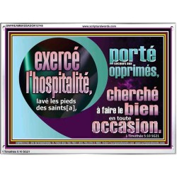 exercé l'hospitalité, Cadre acrylique pour chambre d'enfant (GWFREAMBASSADOR12745) 