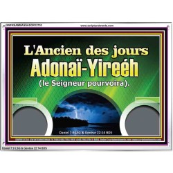 L'Ancien des jours Adonaï-Yireéh (le Seigneur pourvoira) Cadre acrylique d'église (GWFREAMBASSADOR12753) 