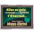 Allez en paix; le voyage que vous faites est sous le regard de l'Éternel. Cadre acrylique versets bibliques pour la maison en ligne (GWFREAMBASSADOR12801) "48X32"