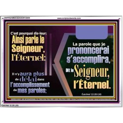 plus de délai dans l'accomplissement de mes paroles; Impressions artistiques de versets bibliques (GWFREAMBASSADOR12809) "48X32"