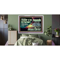 Renouvelle pour nous |les jours des anciens temps[a]! au Nom de Notre Seigneur Jésus Christ.  Cadre acrylique d'église (GWFREAMBASSADOR11328) 