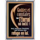 Goûtez et constatez |que l'Eternel est bon[b]!  Cadre acrylique chrétien juste vivant (GWFREAMBASSADOR11367) 