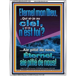 Qui ai-je au ciel, si ce n'est toi?? Mon Dieu. Cadre acrylique pour chambre d'enfant (GWFREAMBASSADOR11620) 