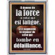 Il donne de la force à celui qui est fatigué, Cadre acrylique scriptural unique (GWFREAMBASSADOR9621) 