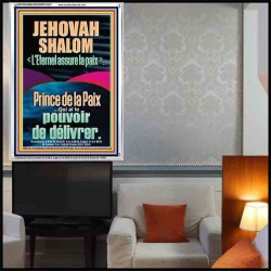JEHOVAH SHALOM « L'Eternel assure la paix » Versets bibliques en cadre acrylique en ligne (GWFREAMBASSADOR12533) 