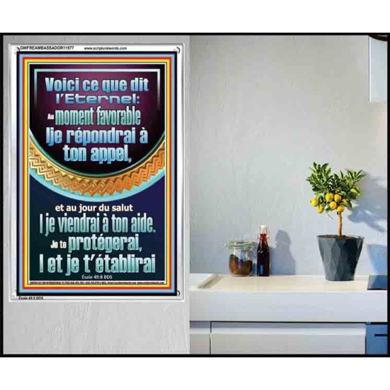 Je te protégerai,|et je t'établirai
  Cadre Acrylique Art & Décoration (GWFREAMBASSADOR11577) 