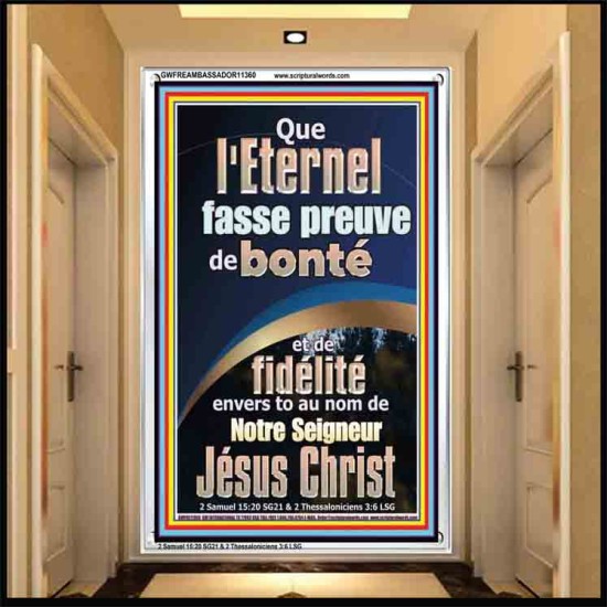 Que l'Eternel fasse preuve de bonté et de fidélité Cadre acrylique d'église (GWFREAMBASSADOR11360) 