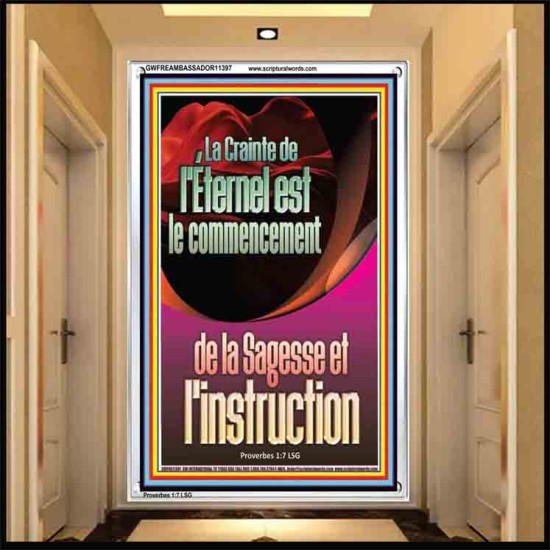 Crainte de l'Éternel est le commencement de la Sagesse et l'instruction Chambre d'enfants (GWFREAMBASSADOR11397) 