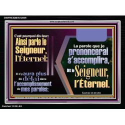 plus de délai dans l'accomplissement de mes paroles; Impressions artistiques de versets bibliques (GWFREAMEN12809) "33X25"