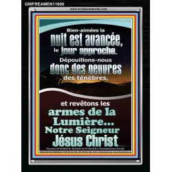 armes de lumière...Notre Seigneur Jésus Christ. Versets bibliques imprimables sur cadre acrylique (GWFREAMEN11600) 