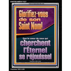 Glorifiez-vous de son Saint Nom! Cadre acrylique puissance éternelle (GWFREAMEN11627) 