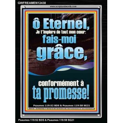 Eternel, Je t'implore de tout mon cœur: fais-moi grâce, conformément à ta promesse! Chambre d'enfants (GWFREAMEN12438) 