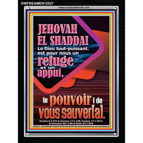 JEHOVAH  EL SHADDAI..Le Dieu tout-puissant Image biblique unique (GWFREAMEN12527) 