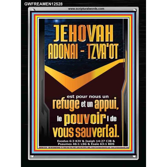 JEHOVAH ADONAI  TZVA'OT Image unique de la Bible sur le pouvoir (GWFREAMEN12528) 
