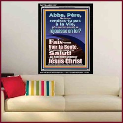 Père, Fais-nous Voir ta Bonté Versets bibliques imprimables sur cadre acrylique (GWFREAMEN11597) "25X33"