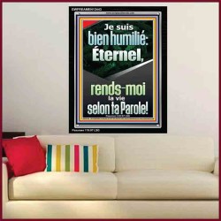 Éternel, rends-moi la vie selon ta Parole! Cadre acrylique puissance ultime (GWFREAMEN12443) 