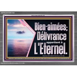 Bien-aimées; Délivrance appartient à L'Eternel. Versets bibliques en cadre acrylique (GWFREANCHOR11641) 