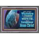 Victoire qui a Triomphé du monde, notre Foi...Notre Seigneur Jésus Christ. Cadre acrylique puissance éternelle (GWFREANCHOR11680) 