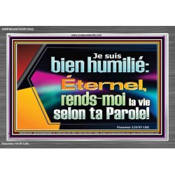 Je suis bien humilié: Éternel, rends-moi la vie selon ta Parole! Art mural scripturaire (GWFREANCHOR12542) 