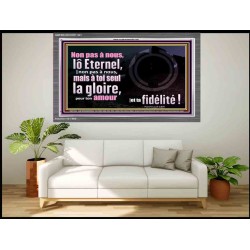 ô Eternel, |non pas à nous, mais à toi seul la gloire, pour ton amour |et ta fidélité?! Cadre acrylique scriptural unique (GWFREANCHOR11341) 