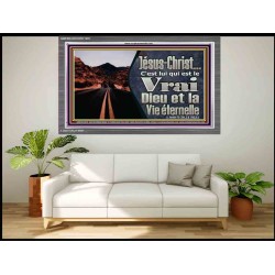 notre Seigneur Jésus-Christ le Vrai Dieu et la Vie éternelle. Cadre acrylique chrétien juste vivant (GWFREANCHOR11679) 
