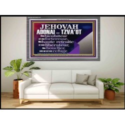 JEHOVAH ADONAI  TZVA'OT....Mon bienfaiteur et mon libérateur. Cadre acrylique d'art mural inspirant ultime (GWFREANCHOR12774) "33X25"