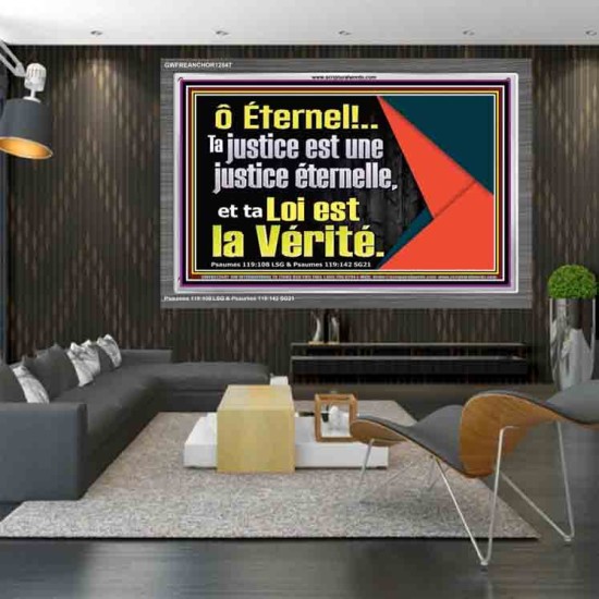 sur ô Éternel, ta Loi est la Vérité. Art mural des Écritures (GWFREANCHOR12547) 